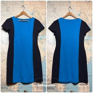 DEREK LAMB - Design Nation, Color Block Short Sleeve Shift Dress